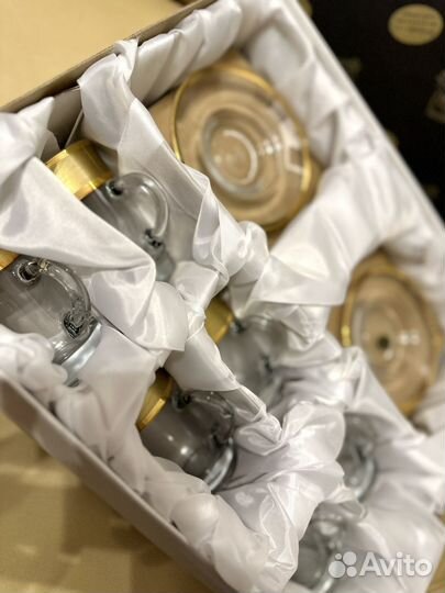 Balvinglass сервиз чайно-кофейный новый 12 предмет