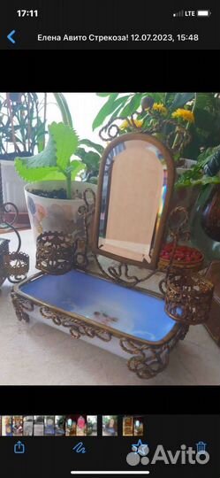 Старинная шкатулка-витрина