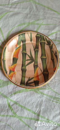 Тарелки - бамбук + сливочник, сахарница