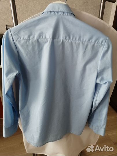 Рубашка на мальчика белая, голубая, серая