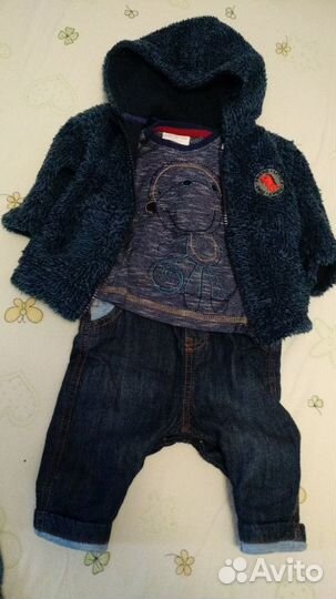 Пакет почти новых вещей р. 68, 3-6 месяцев