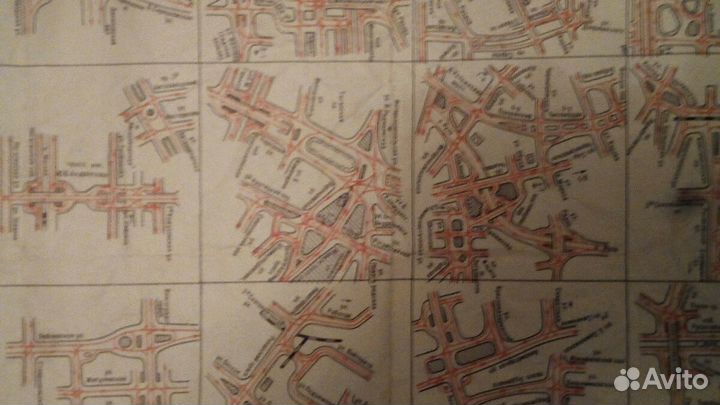 Карта Москва организация движения транспорта 1985