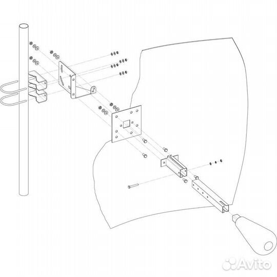 Параболическая 3G/4G mimo антенна 24 дб KNA24