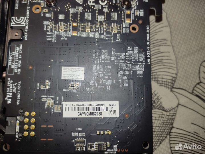 Видеокарта asus AMD Radeon RX 470 8 GB strix OC