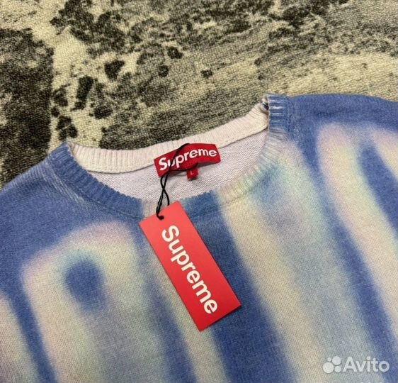 Свитер Supreme Blurred logo