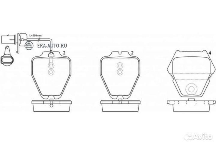 Nibk PN0138W Колодки тормозные дисковые