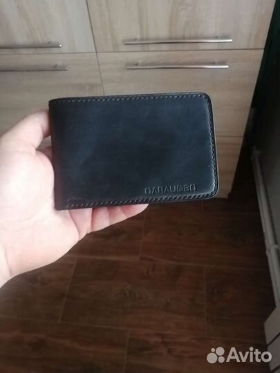 Кошелек мужской кожаный ручной работы