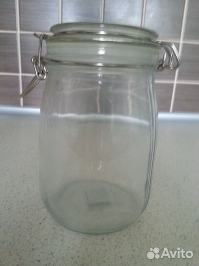 Банка с крышкой Korken (1л.) (IKEA) (Новая)