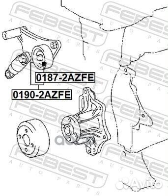 Натяжитель ремня 0190-2azfe 0190-2azfe Febest