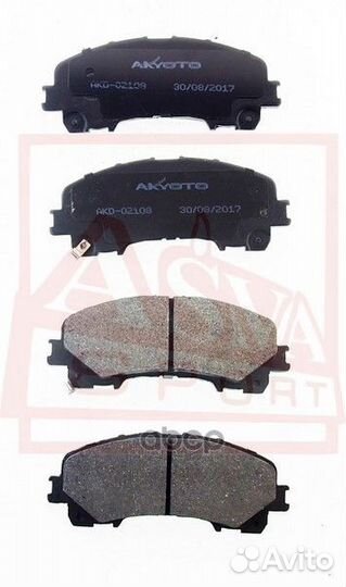 Колодки тормозные AKD02108 akyoto