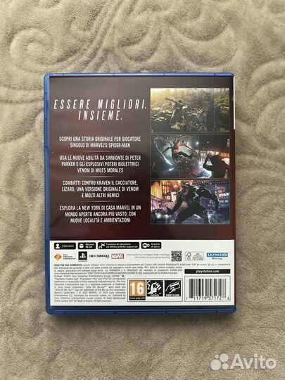 Диск на ps5 человек паук 2 (русская озвучка)