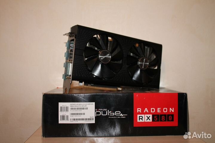 Видеокарта RX 580 8 GB Sapphire pulse
