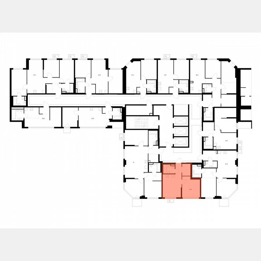 1-к. квартира, 35,5 м², 2/23 эт.