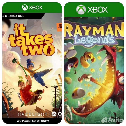 Игра It takes two+Rayman legends xbox one/series s