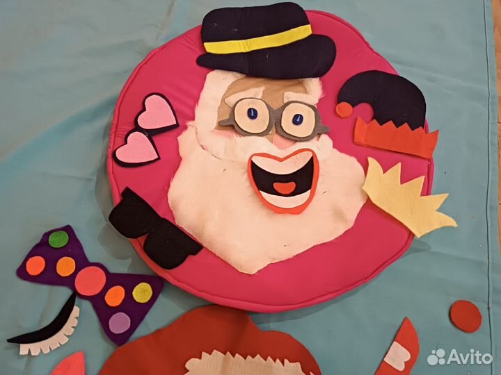 Реквизит для аниматора. Игра наряди Деда Мороза