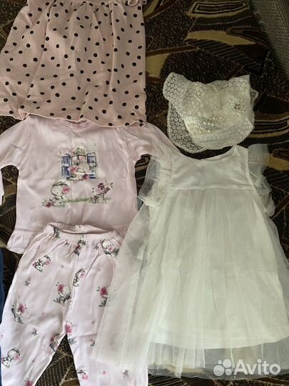 Вещи пакетом для девочки 86 92