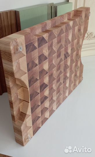 Торцевая разделочная доска с 3D-эффектом