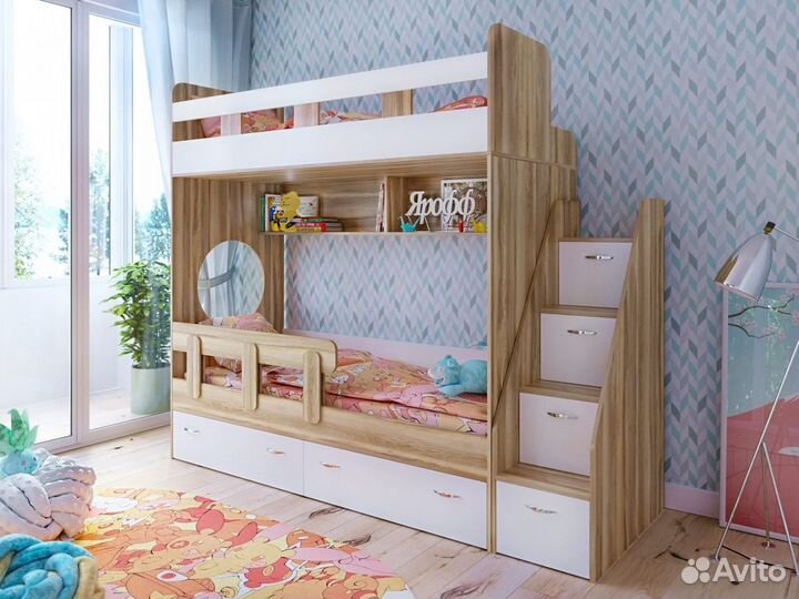 Двухъярусная кровать Юниор-1. Новая. Любые цвета