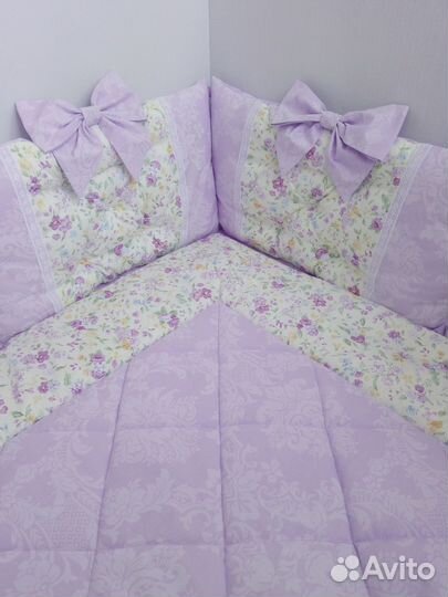 Бортики подушки в детскую кроватку