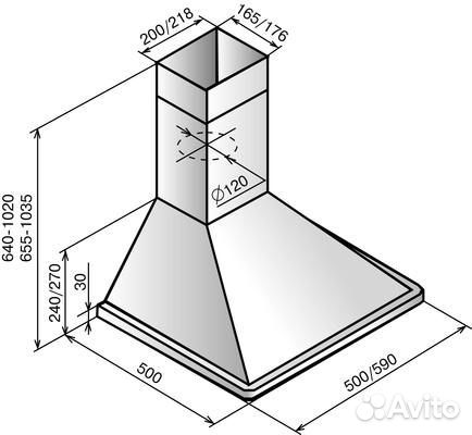 Каминная вытяжка elikor Оптима 60П-400-П3Л белый