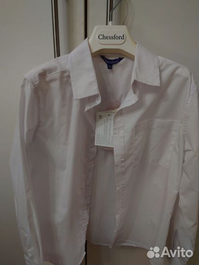 Рубашка белая 140 новая