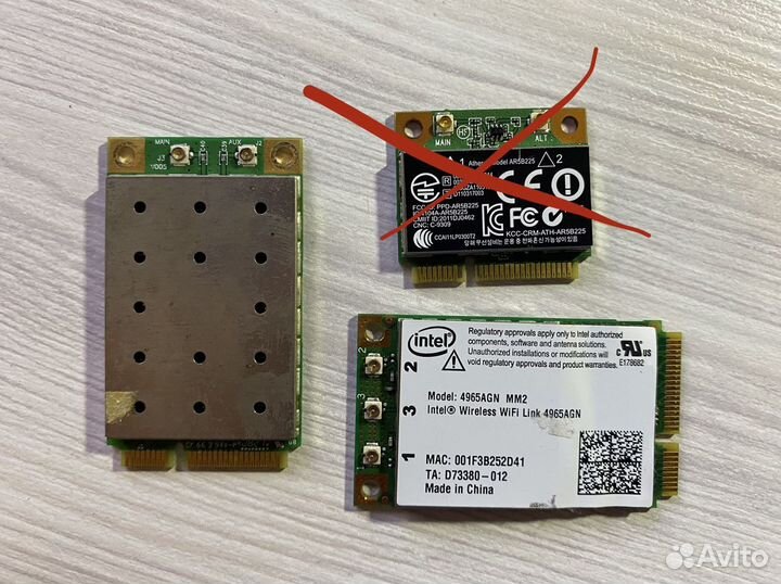 WiFi модули miniPCI-E для ноутбуков