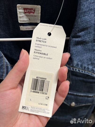 Джинсовая рубашка Levis, размер L