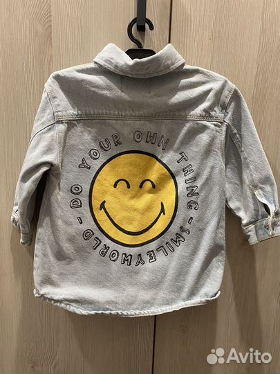 Джинсовая куртка - рубашка Zara 104