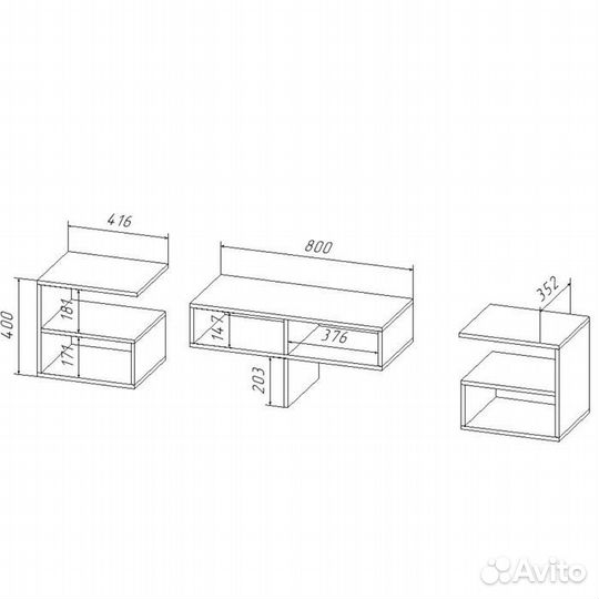 Тумба под тв Агрия, Венге - 5137560