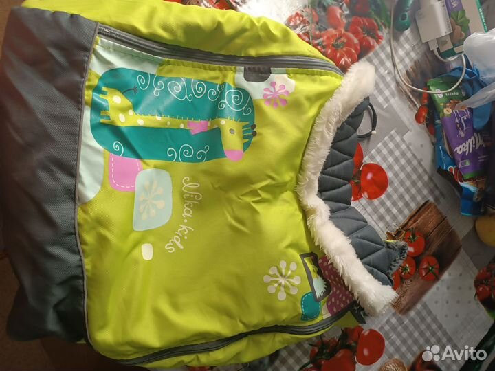 Чехол на ножки в санки