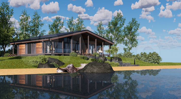 Коттедж 212 м² на участке 15,5 сот.