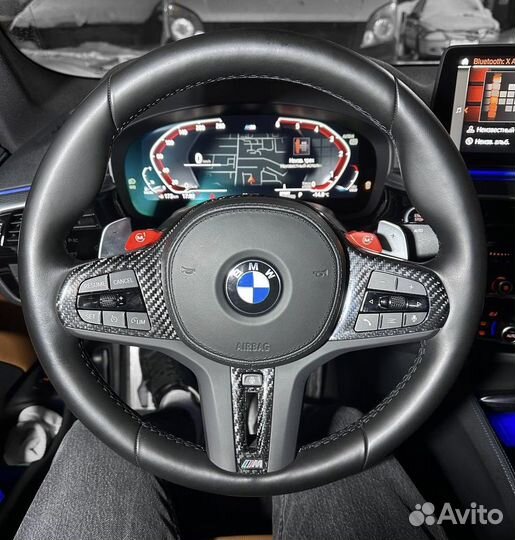 Накладка на руль карбон BMW G30/ GO5/GO6