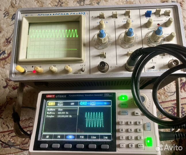Осциллограф С1-127/1 рабочий под пломбами