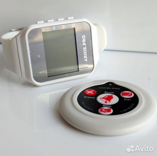 Беспроводная кнопка вызова официанта с часами