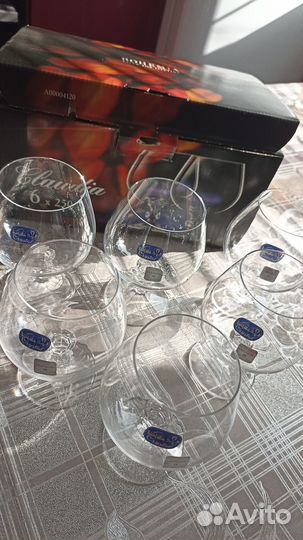 Фужеры богемия Чехия 6 шт