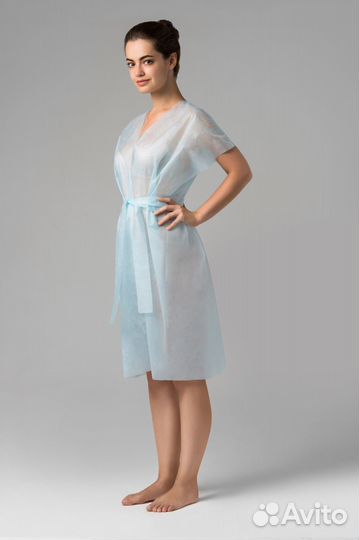 02-188 Халаты одноразовые универсальный 10шт sms