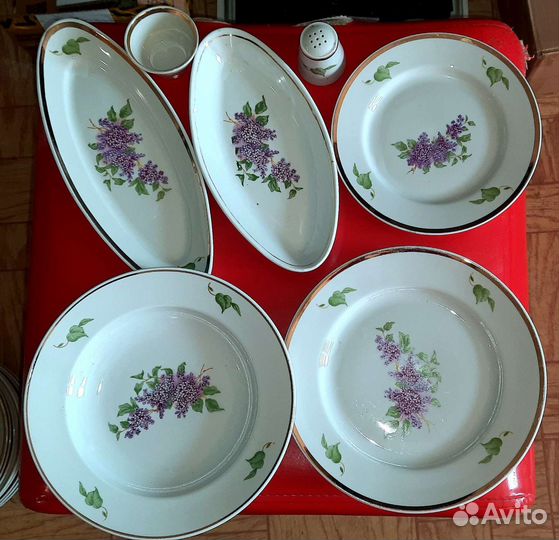 Тарелки Сирень Дулево СССР