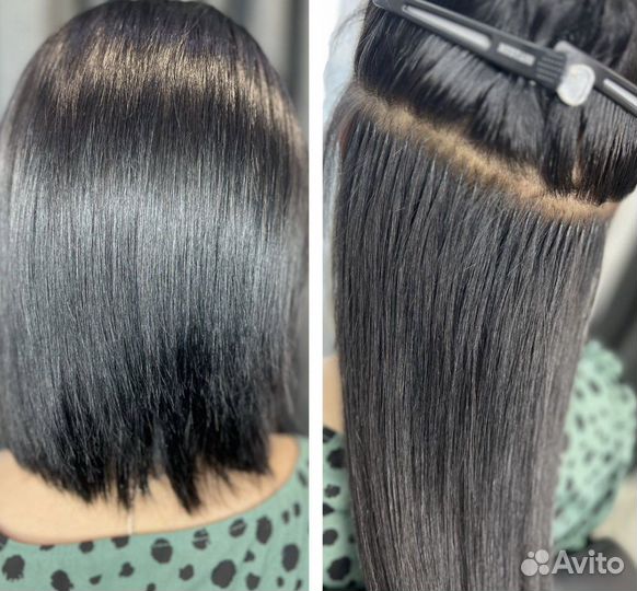 Наращивание волос на дому