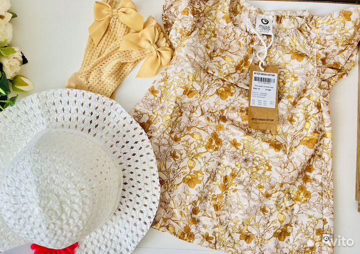 Платье для девочки 74 musli by green cotton