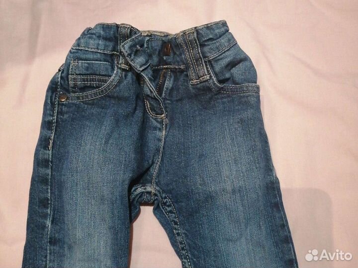 Рубашка zara 80 и джинсы 86