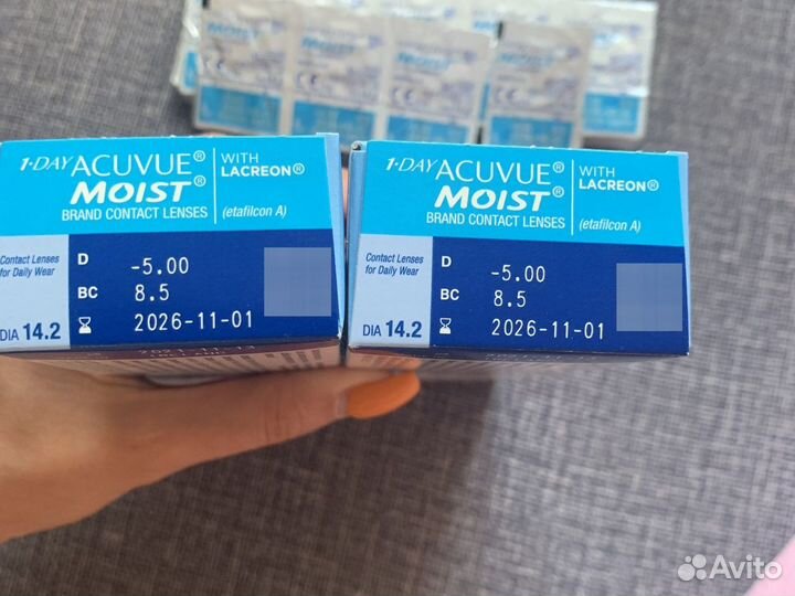 Контактные линзы acuvue moist -5