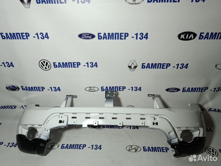 Бампер передний renault duster белый