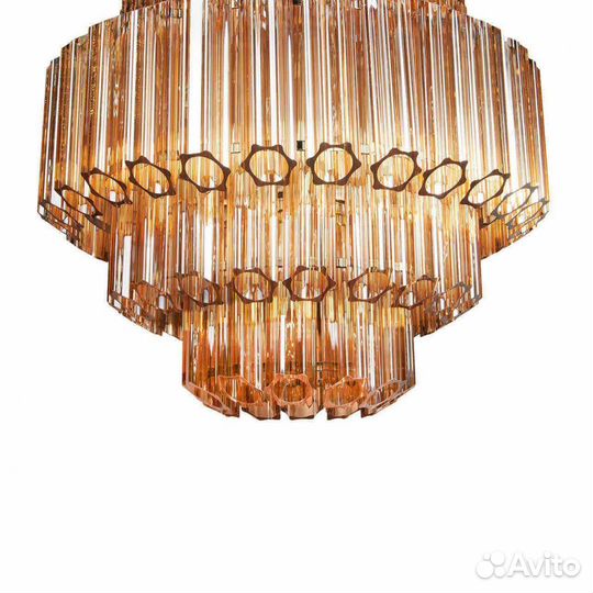 Люстра металл и стекло на кухню