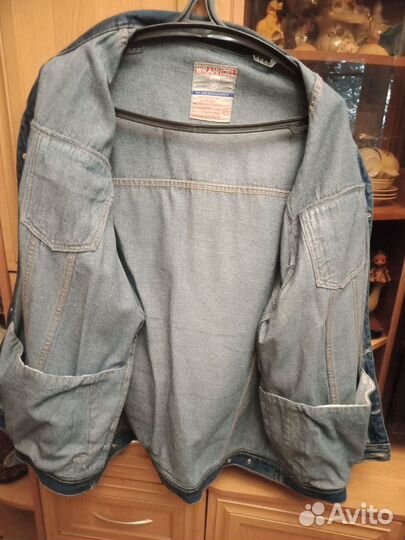 Мужская джинсовая куртка Wrangler 62-64р.(5XL)