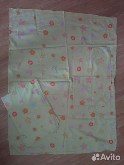 Детское постельное белье сатин в кроватку 60х120