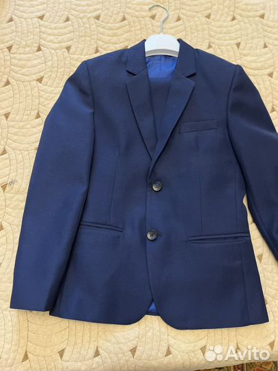 Школьный костюм для мальчика 134 синий