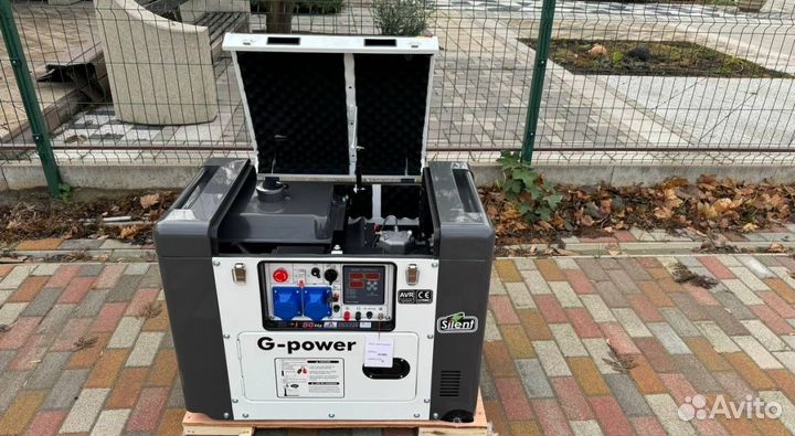 Генератор дизельный 10 kW G-power однофазный 11000