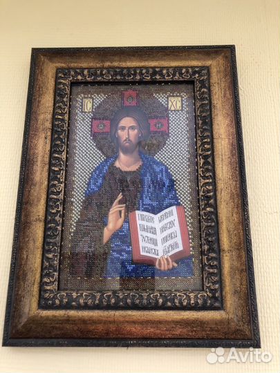 Икона из бисера ручная работа