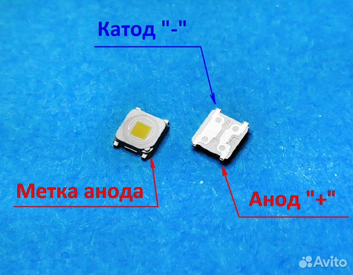 2828 3В 1.5 Вт smd Светодиод подсветки матрицы LED
