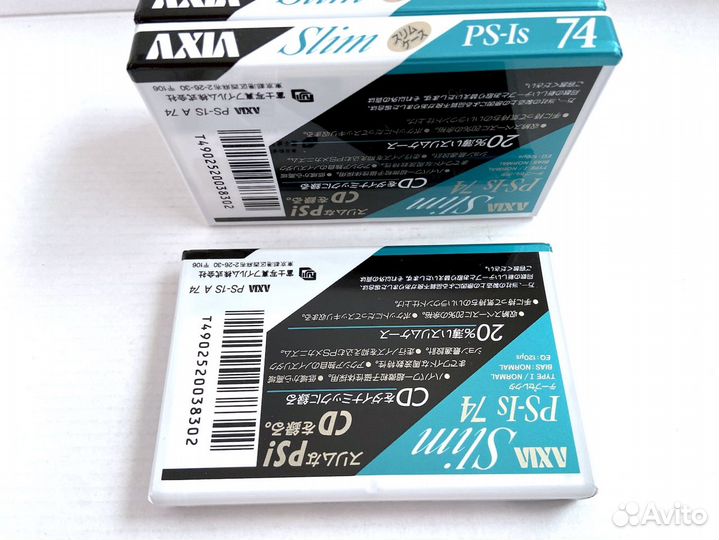 Аудиокассета кассета Axia (Fuji) PS-Is 74 - 1990 г